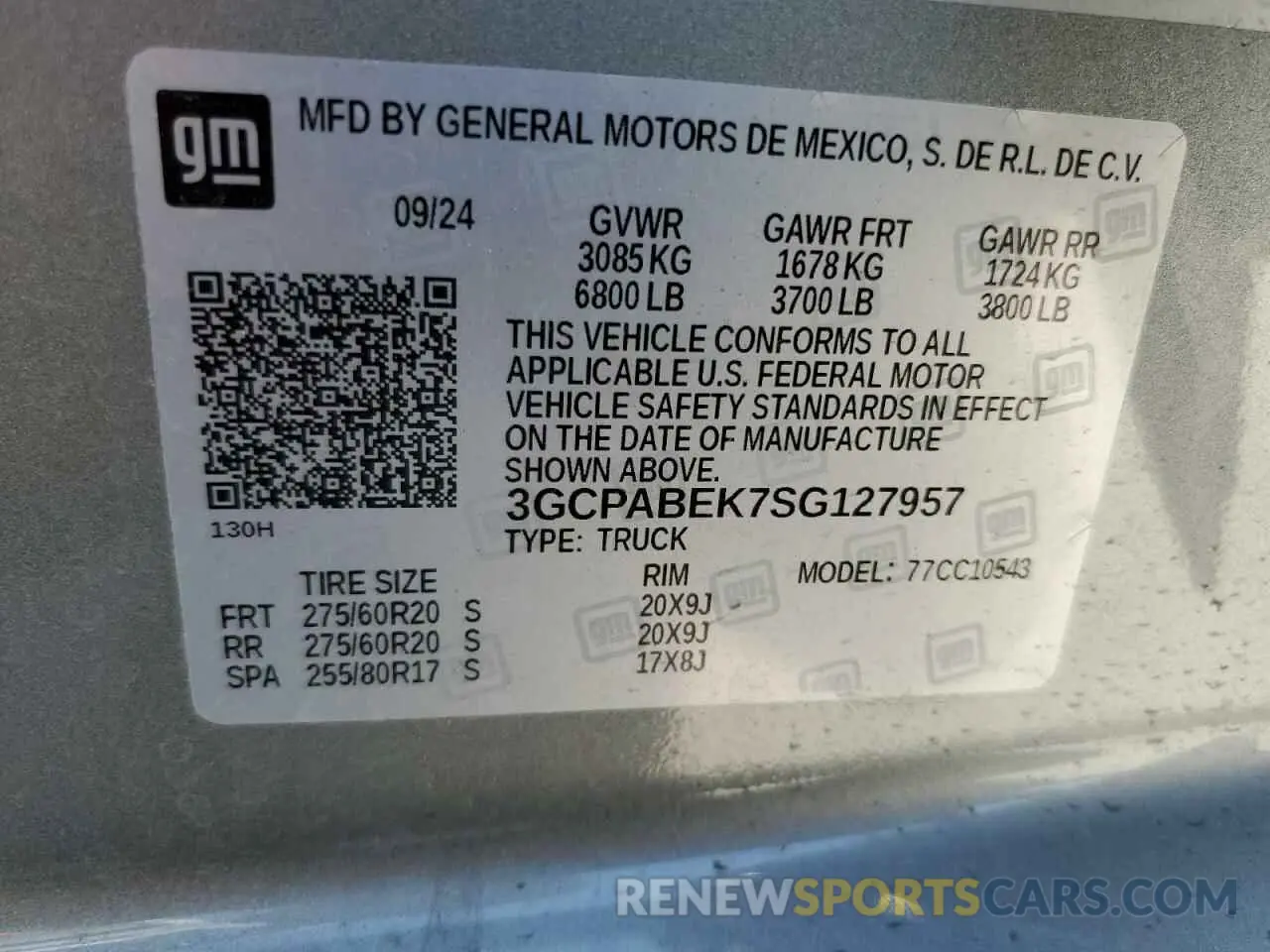 14 Photograph of a damaged car 3GCPABEK7SG127957 CHEVROLET ALL Models 2025
