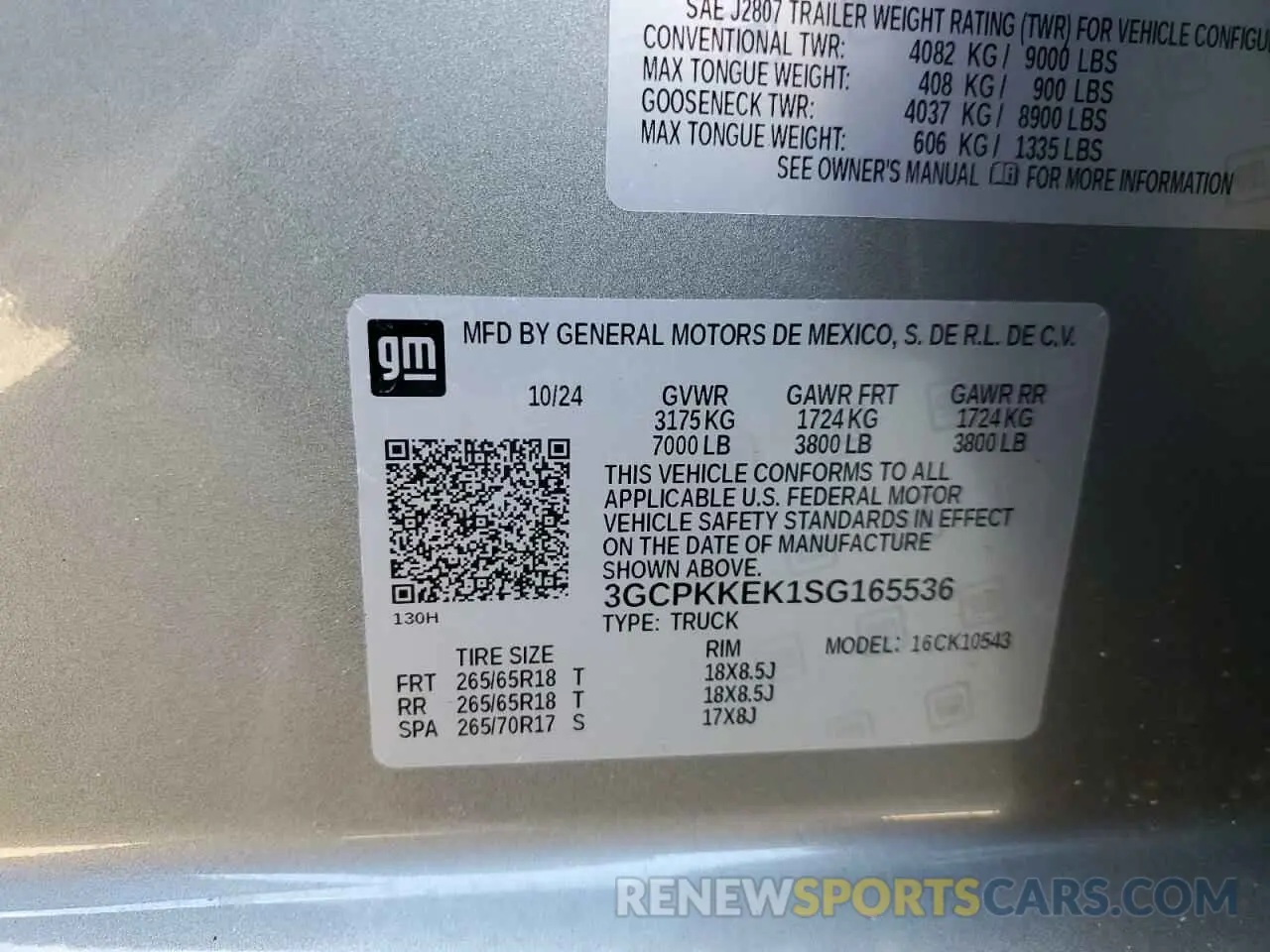 12 Photograph of a damaged car 3GCPKKEK1SG165536 CHEVROLET ALL Models 2025