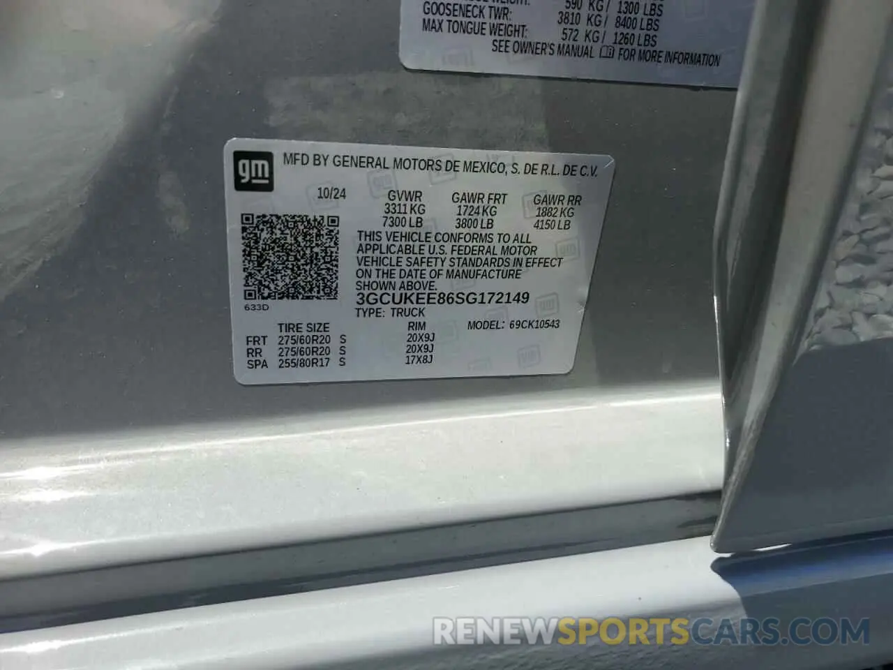 15 Photograph of a damaged car 3GCUKEE86SG172149 CHEVROLET ALL Models 2025