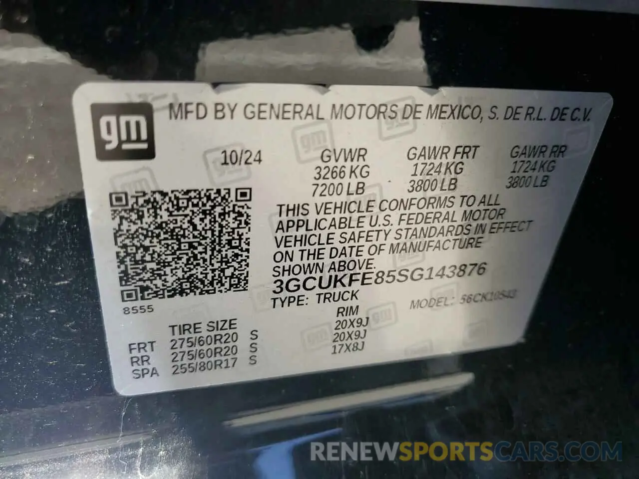 12 Photograph of a damaged car 3GCUKFE85SG143876 CHEVROLET ALL Models 2025