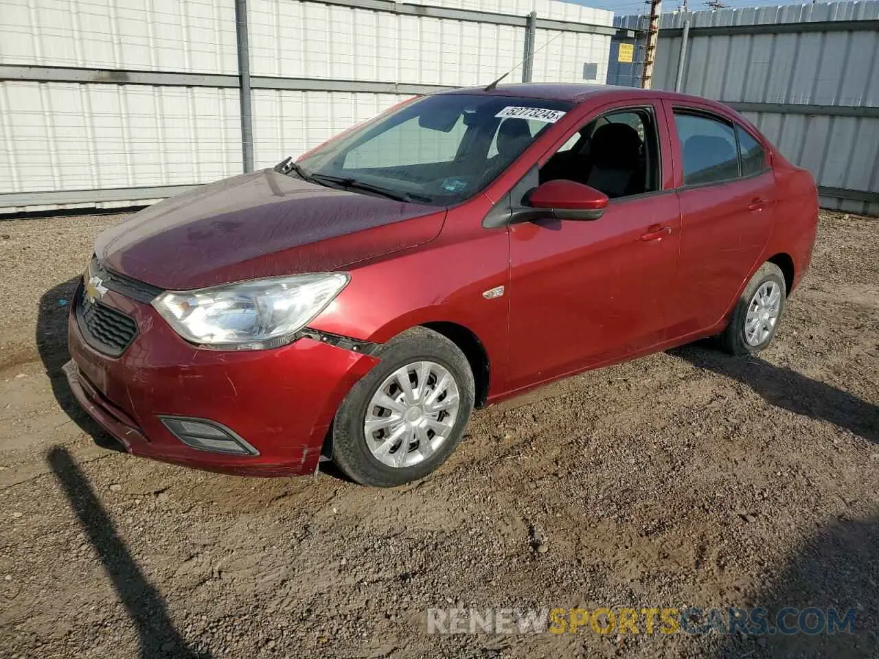 1 Photograph of a damaged car LSGHD52H2KD045447 CHEVROLET AVEO 2019