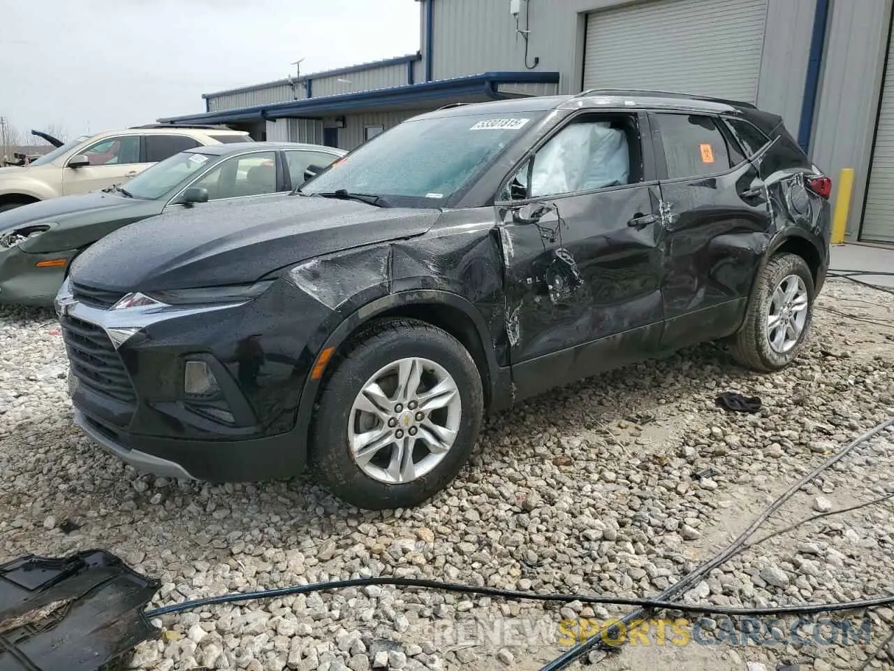 1 Photograph of a damaged car 3GNKBBRA0KS702073 CHEVROLET BLAZER 2019
