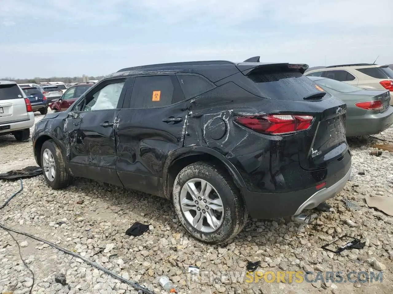 2 Photograph of a damaged car 3GNKBBRA0KS702073 CHEVROLET BLAZER 2019