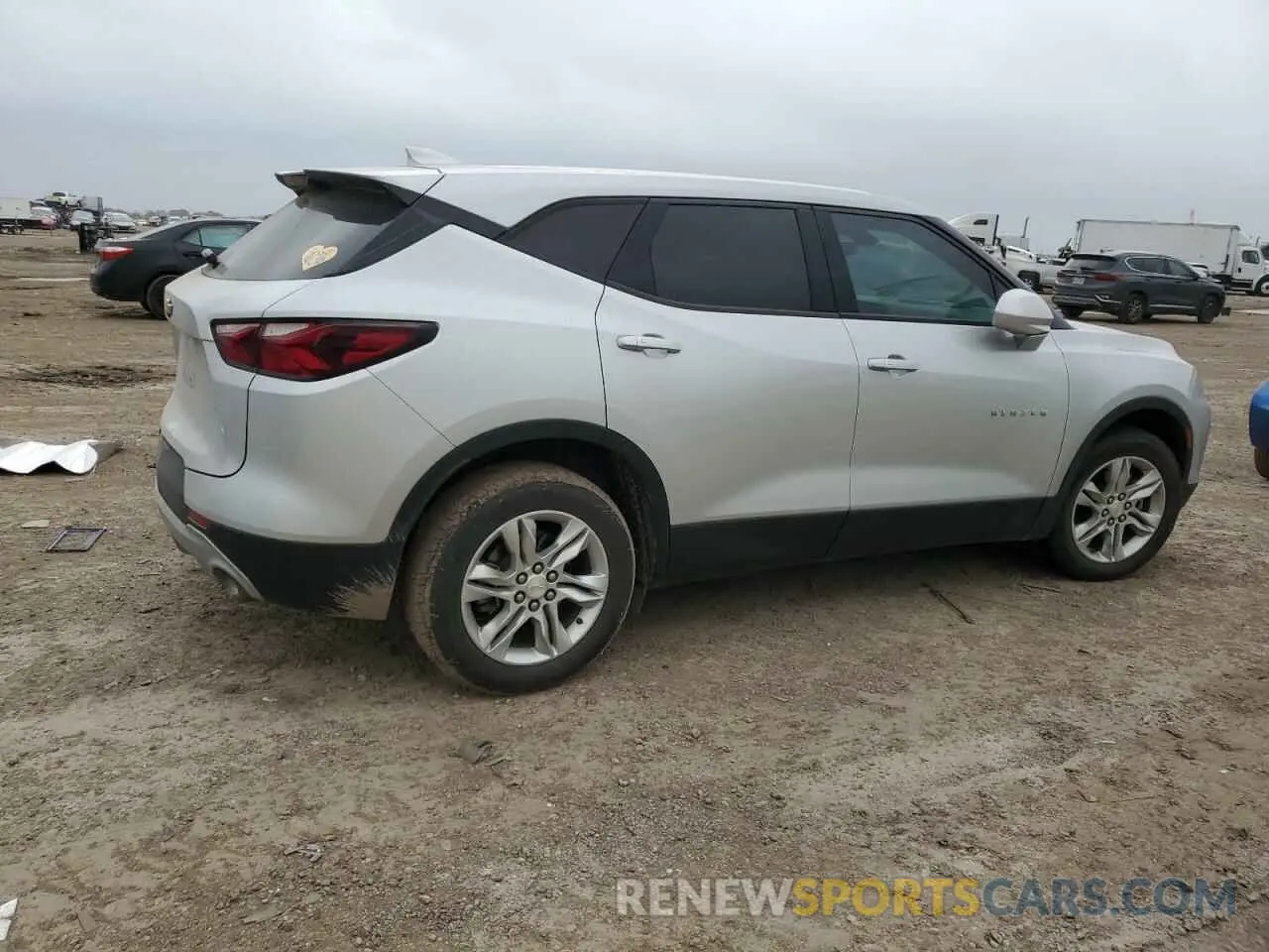 3 Photograph of a damaged car 3GNKBBRA1KS696459 CHEVROLET BLAZER 2019