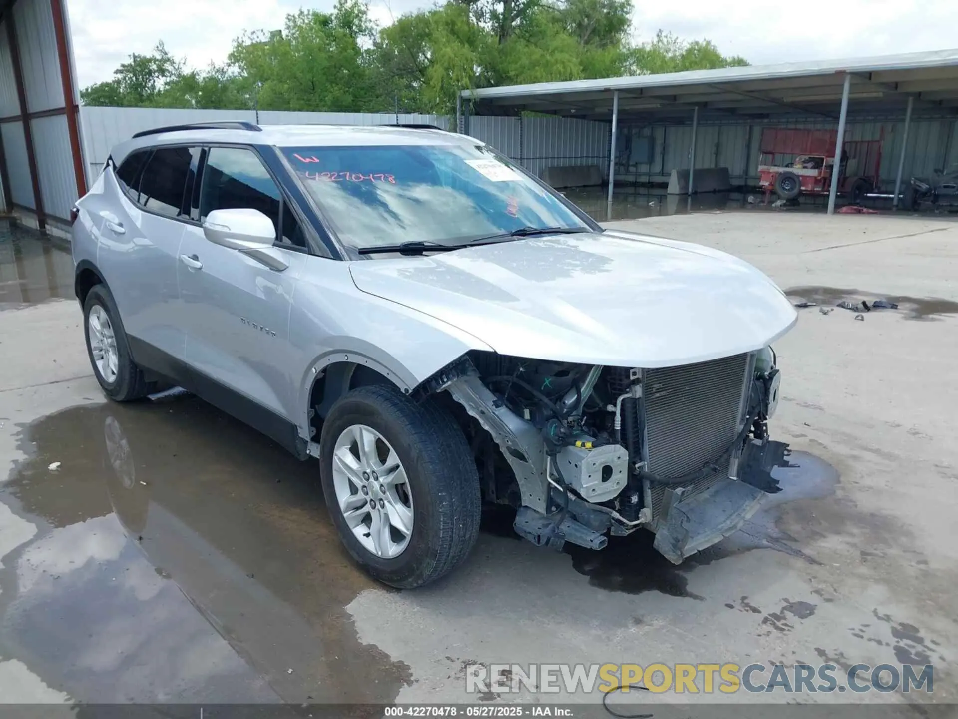 1 Photograph of a damaged car 3GNKBBRA3KS698858 CHEVROLET BLAZER 2019
