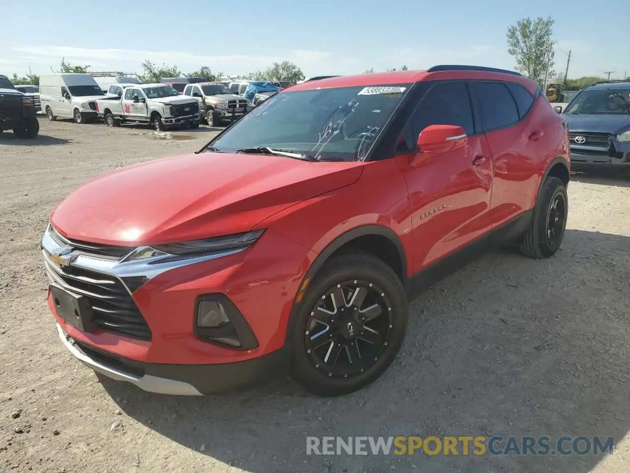 1 Photograph of a damaged car 3GNKBBRA5KS703509 CHEVROLET BLAZER 2019