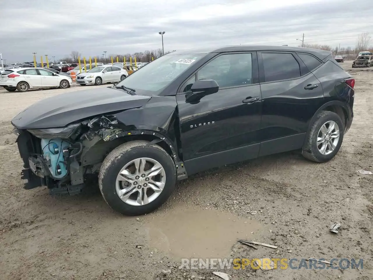1 Photograph of a damaged car 3GNKBBRA6KS577855 CHEVROLET BLAZER 2019