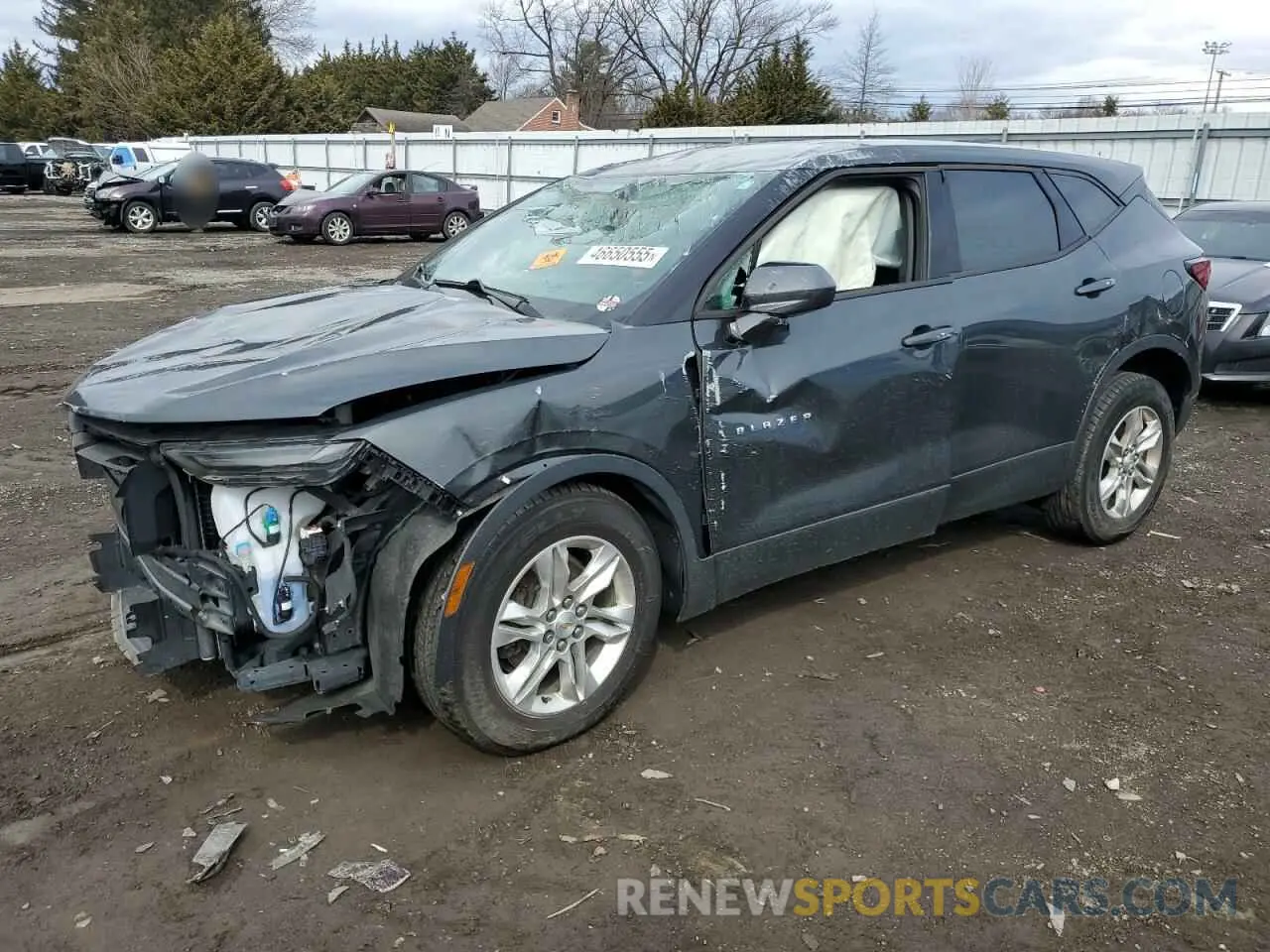 1 Photograph of a damaged car 3GNKBBRA6KS626455 CHEVROLET BLAZER 2019
