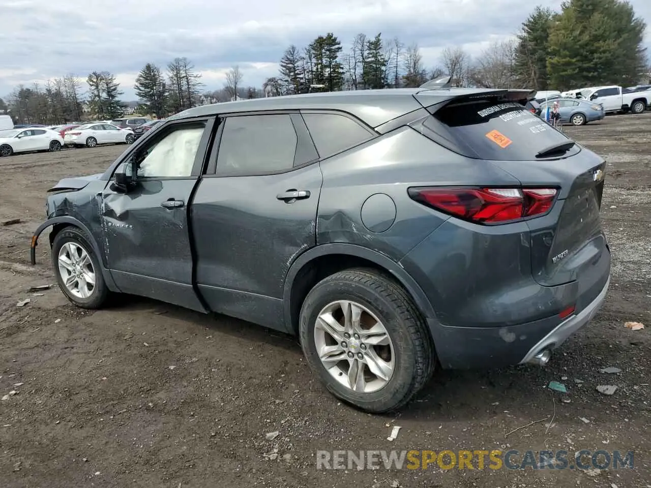 2 Photograph of a damaged car 3GNKBBRA6KS626455 CHEVROLET BLAZER 2019