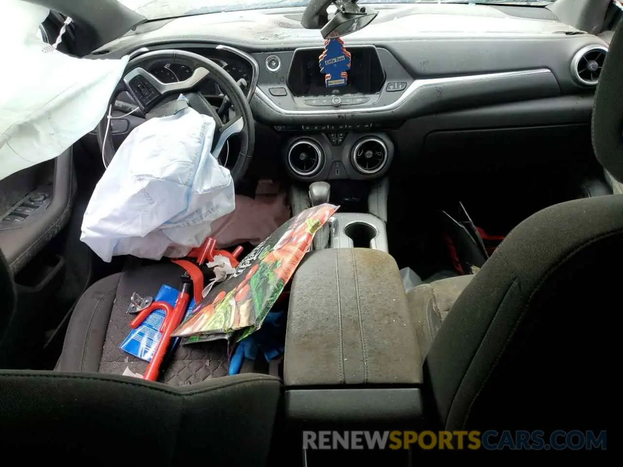 8 Photograph of a damaged car 3GNKBBRA6KS626455 CHEVROLET BLAZER 2019