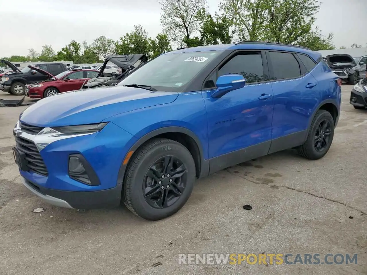 1 Photograph of a damaged car 3GNKBBRA7KS607140 CHEVROLET BLAZER 2019