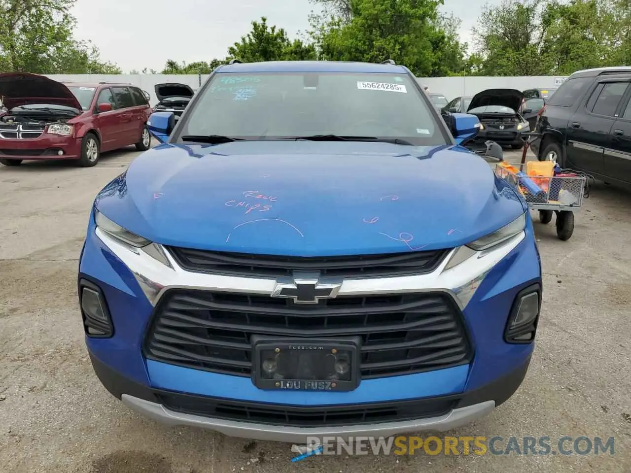 5 Photograph of a damaged car 3GNKBBRA7KS607140 CHEVROLET BLAZER 2019