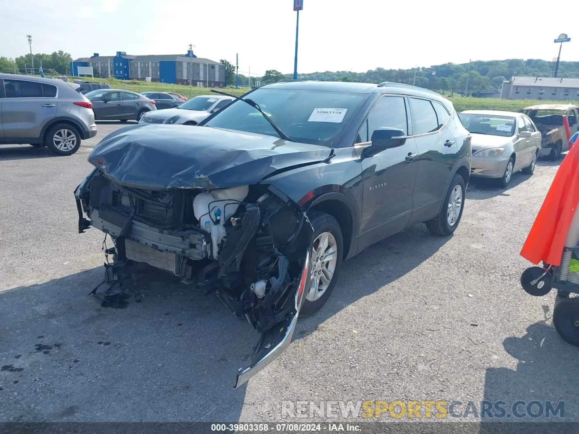 2 Photograph of a damaged car 3GNKBBRA7KS683098 CHEVROLET BLAZER 2019