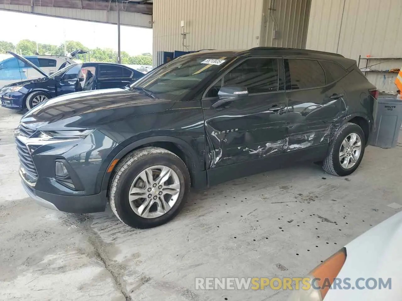 1 Photograph of a damaged car 3GNKBBRA7KS688270 CHEVROLET BLAZER 2019