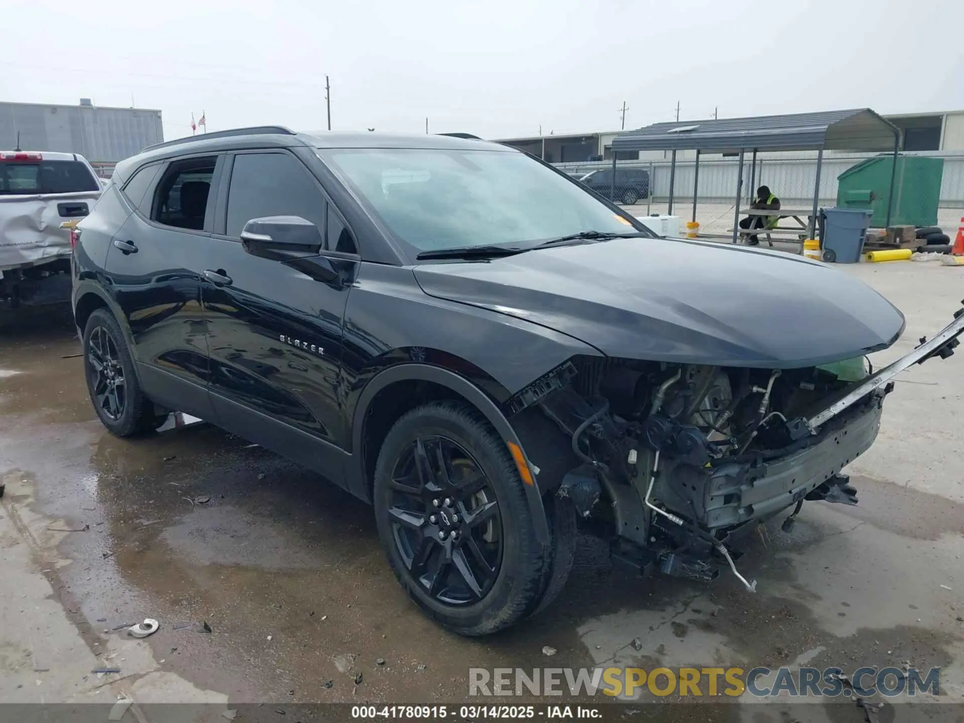 1 Photograph of a damaged car 3GNKBBRA8KS666035 CHEVROLET BLAZER 2019