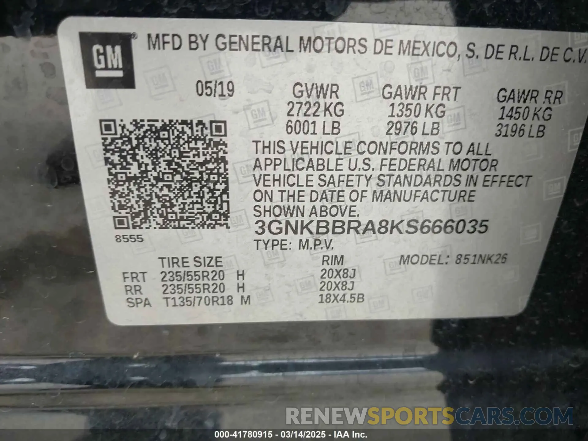 9 Photograph of a damaged car 3GNKBBRA8KS666035 CHEVROLET BLAZER 2019