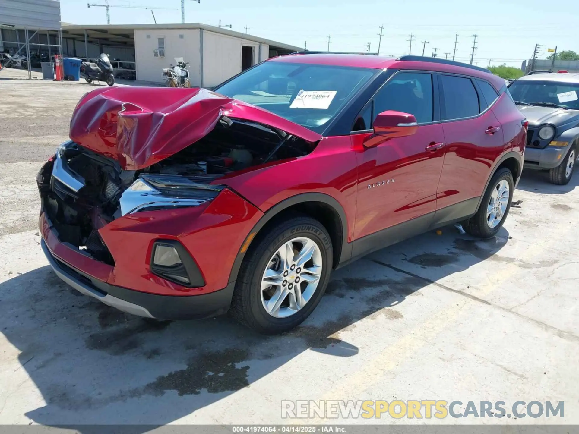 2 Photograph of a damaged car 3GNKBBRA9KS701956 CHEVROLET BLAZER 2019