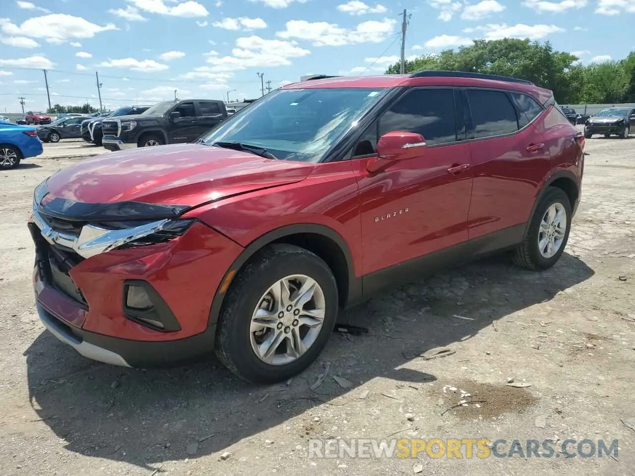 1 Photograph of a damaged car 3GNKBBRAXKS674136 CHEVROLET BLAZER 2019
