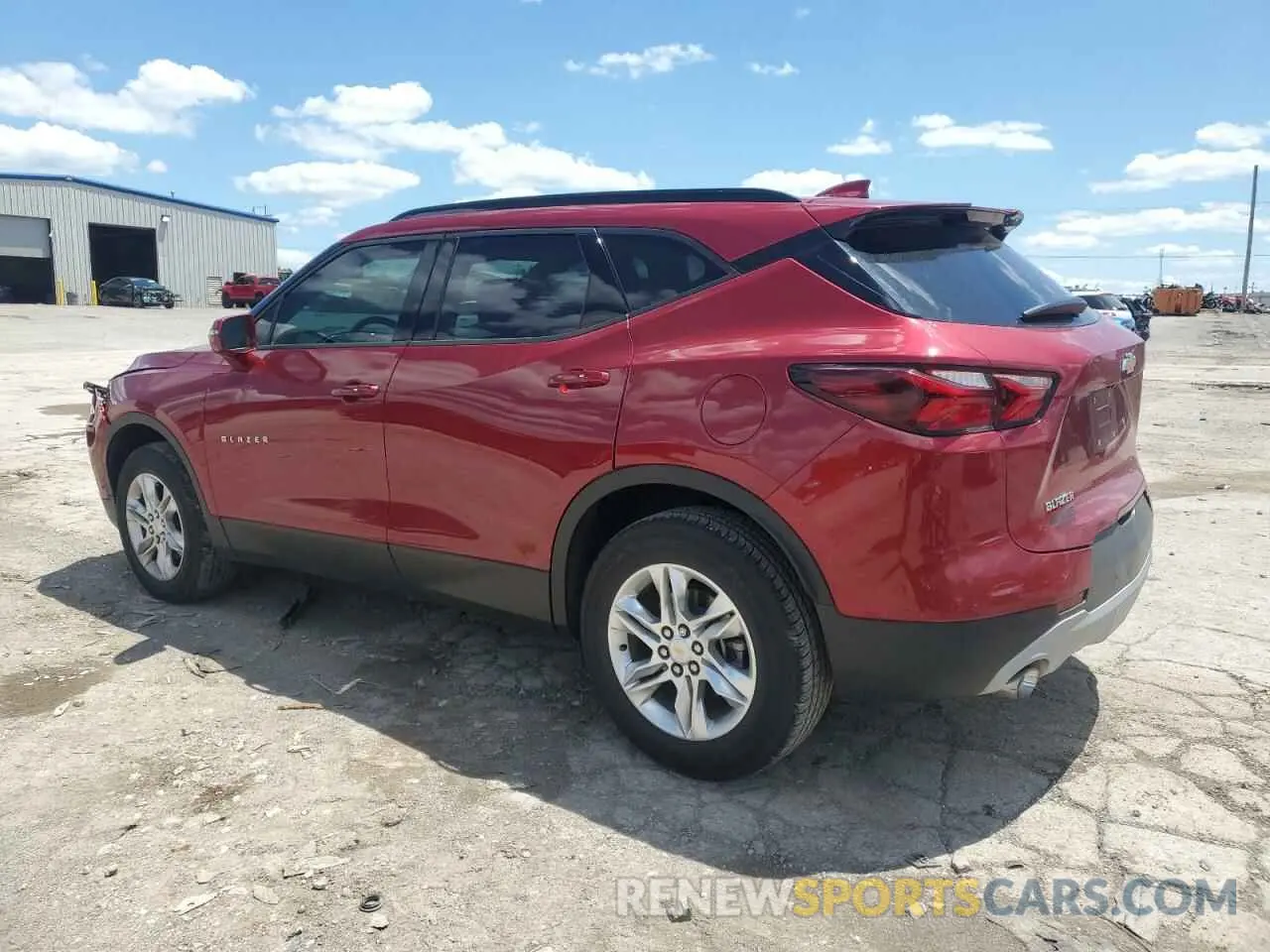 2 Photograph of a damaged car 3GNKBBRAXKS674136 CHEVROLET BLAZER 2019