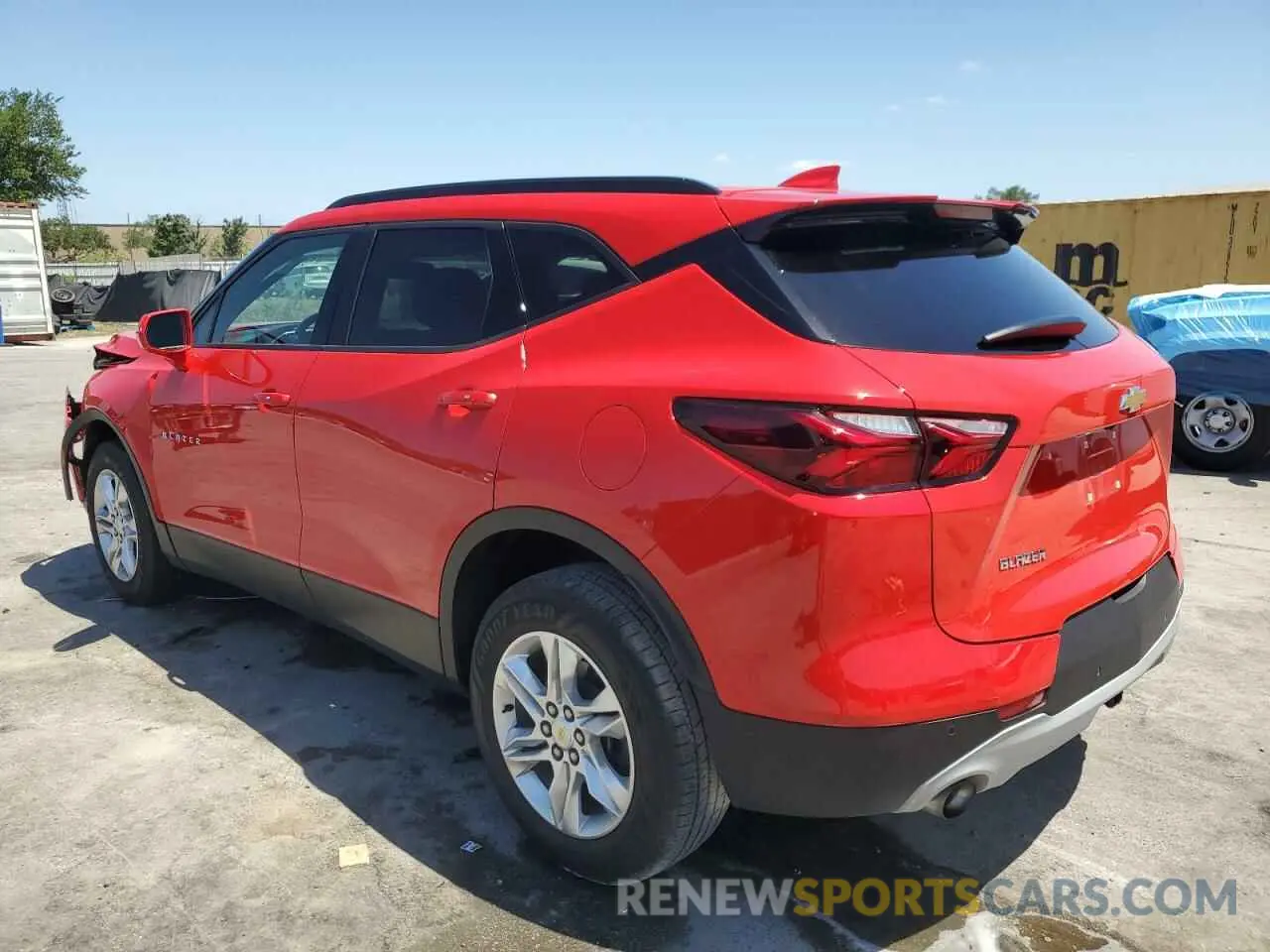 2 Photograph of a damaged car 3GNKBCRS7KS693175 CHEVROLET BLAZER 2019