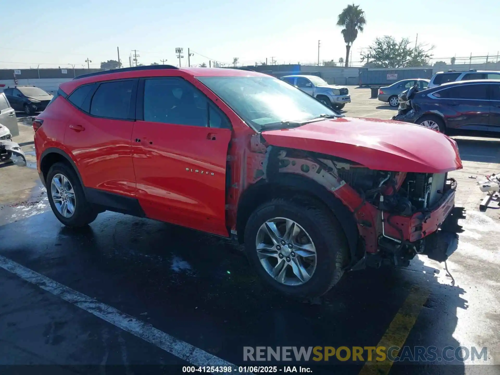 1 Photograph of a damaged car 3GNKBCRS8KS687501 CHEVROLET BLAZER 2019