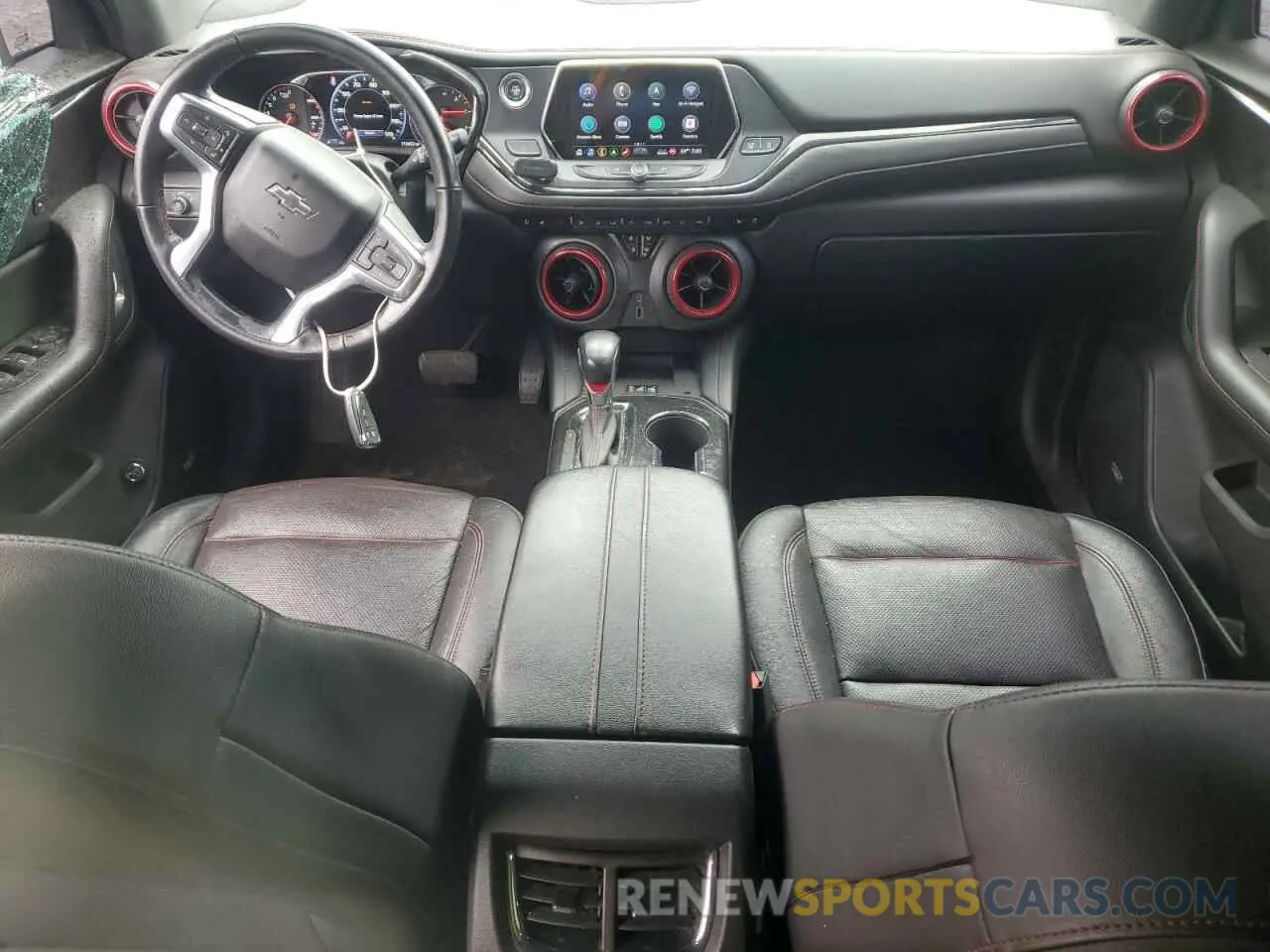 8 Photograph of a damaged car 3GNKBERS0KS581975 CHEVROLET BLAZER 2019