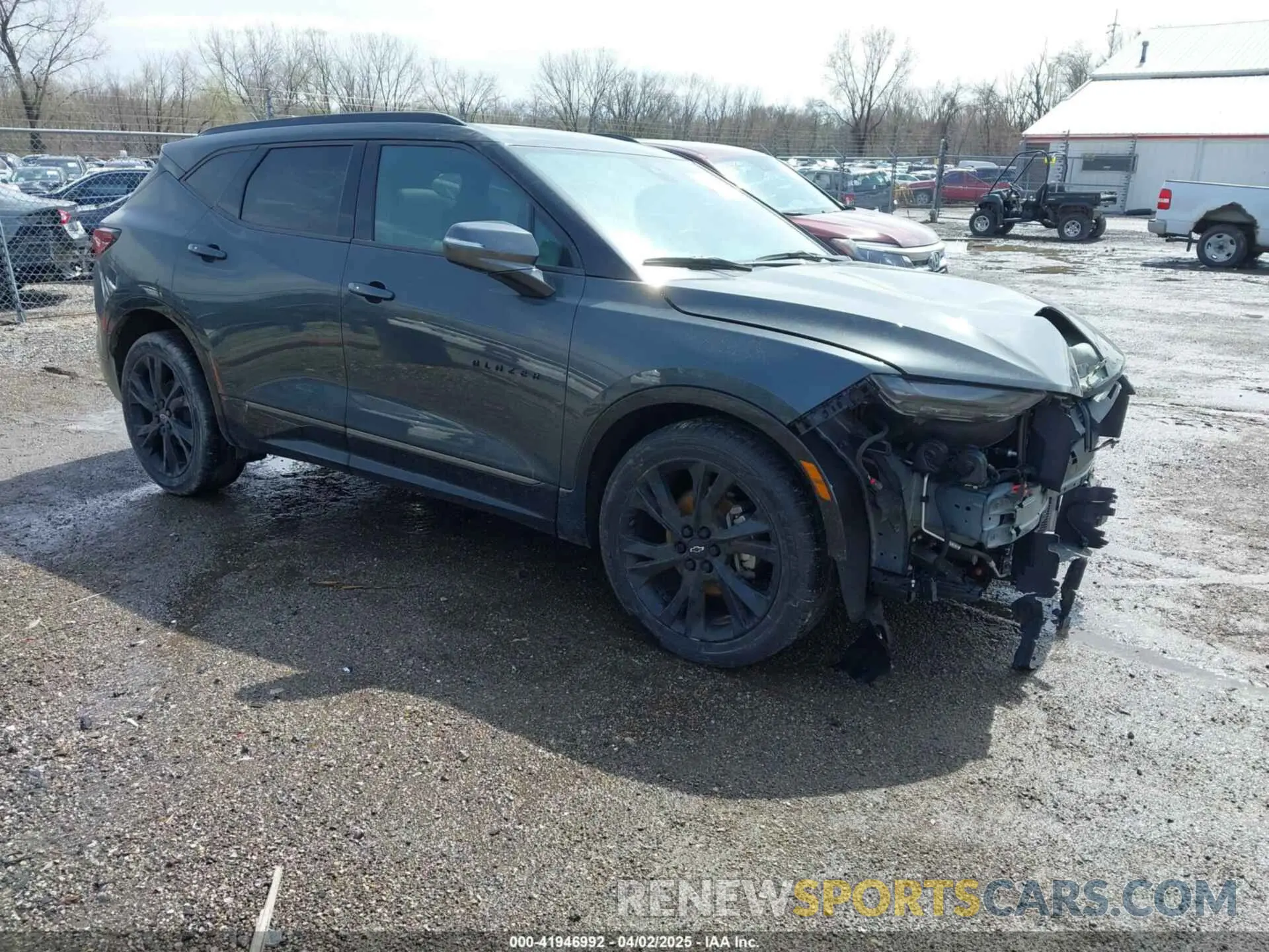 1 Photograph of a damaged car 3GNKBERS0KS694793 CHEVROLET BLAZER 2019