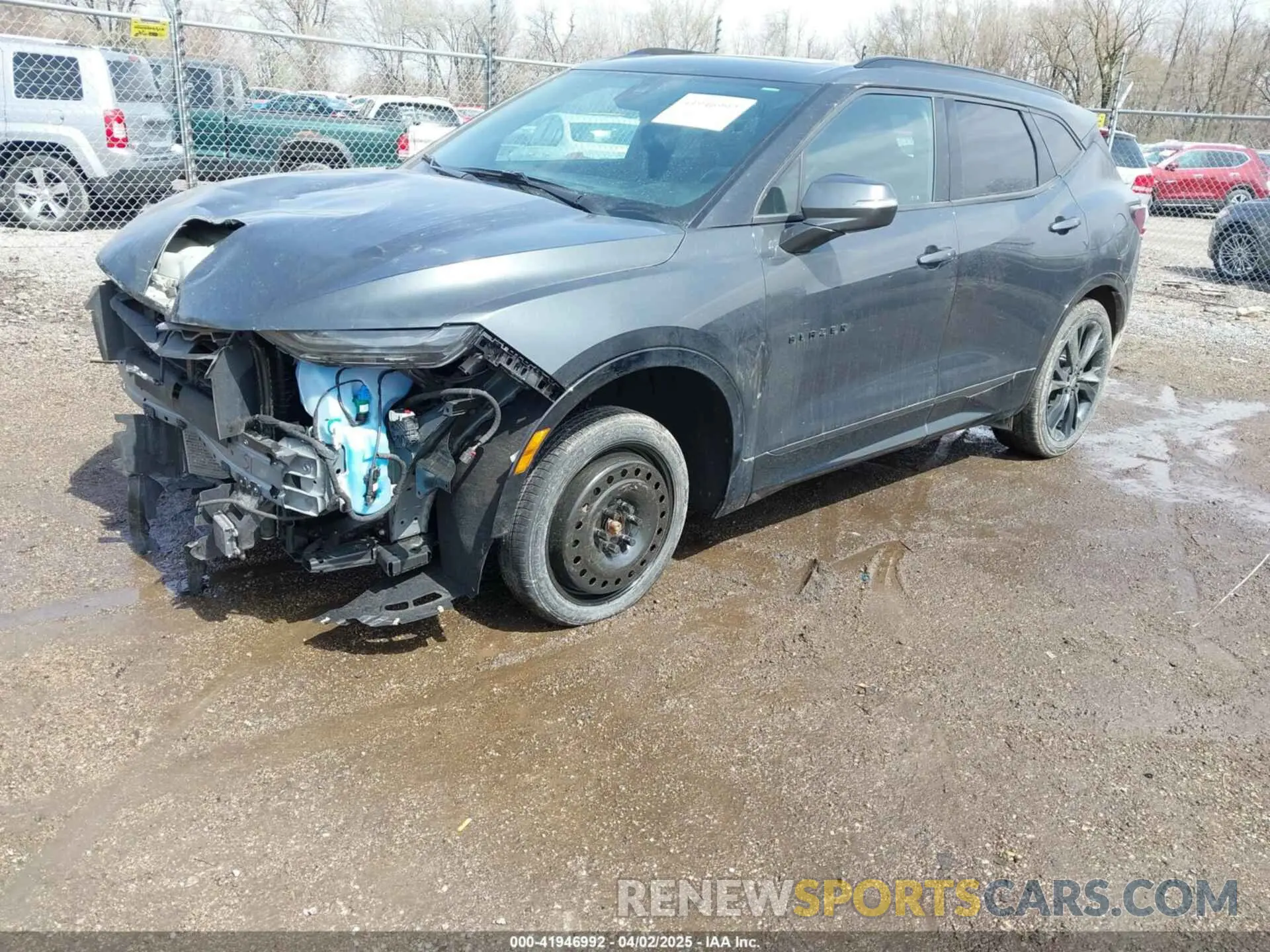 2 Photograph of a damaged car 3GNKBERS0KS694793 CHEVROLET BLAZER 2019