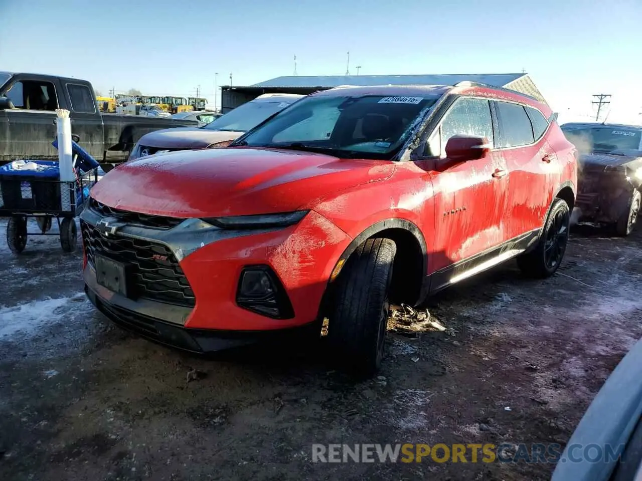 1 Photograph of a damaged car 3GNKBERS1KS703758 CHEVROLET BLAZER 2019