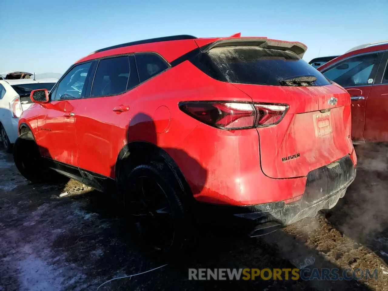 2 Photograph of a damaged car 3GNKBERS1KS703758 CHEVROLET BLAZER 2019