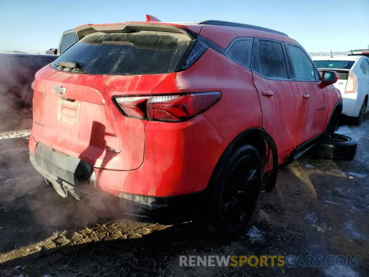 3 Photograph of a damaged car 3GNKBERS1KS703758 CHEVROLET BLAZER 2019