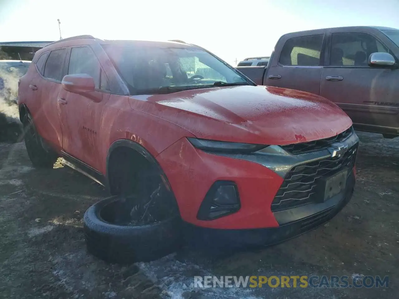 4 Photograph of a damaged car 3GNKBERS1KS703758 CHEVROLET BLAZER 2019