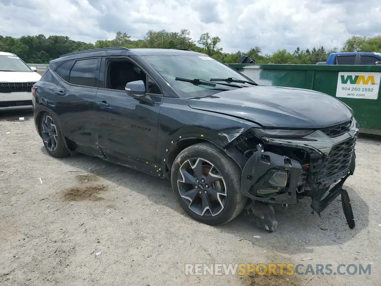 4 Photograph of a damaged car 3GNKBERS2KS696836 CHEVROLET BLAZER 2019