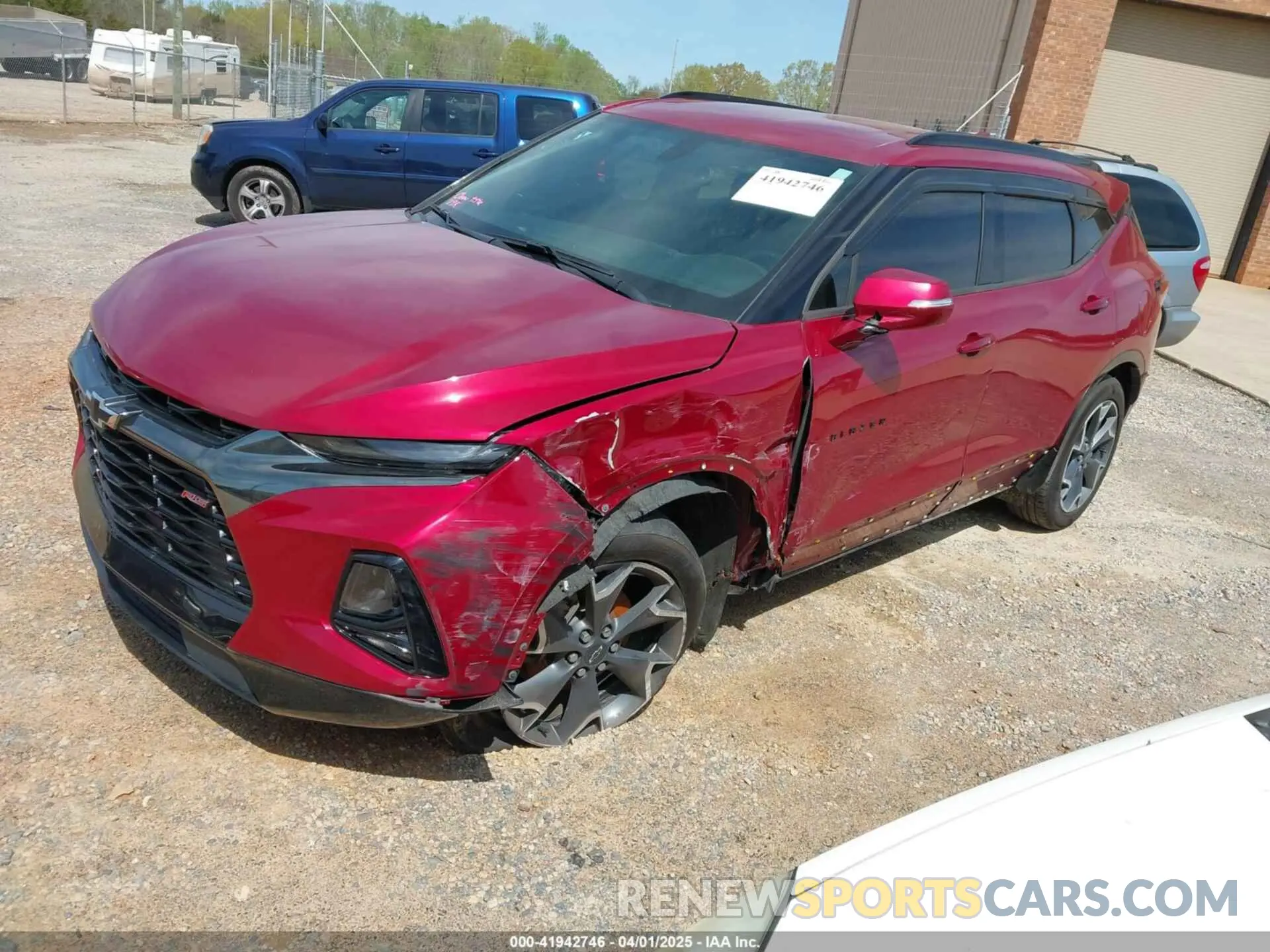 2 Photograph of a damaged car 3GNKBERS5KS703889 CHEVROLET BLAZER 2019