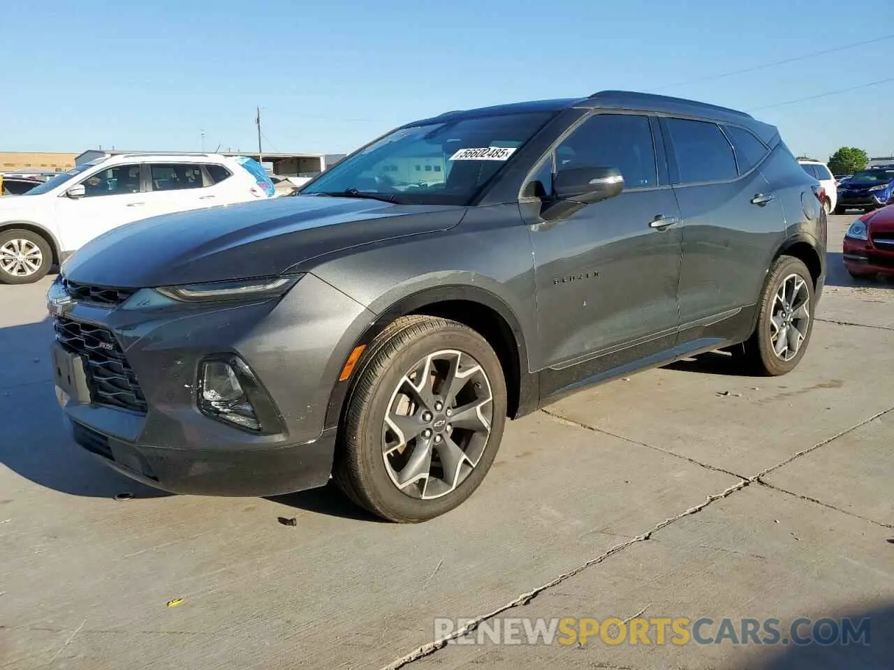 1 Photograph of a damaged car 3GNKBERS7KS666487 CHEVROLET BLAZER 2019