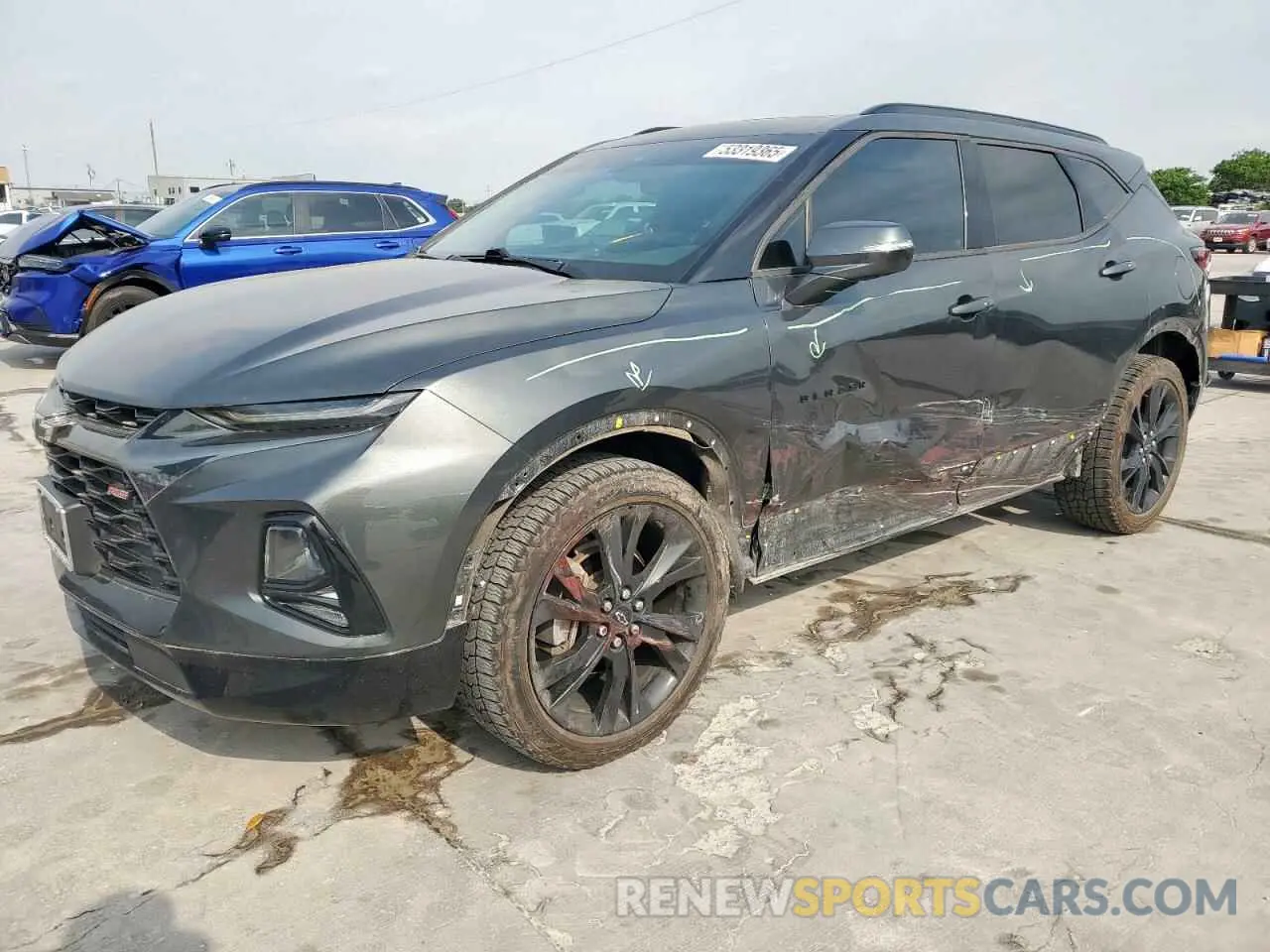2 Photograph of a damaged car 3GNKBERS8KS652940 CHEVROLET BLAZER 2019