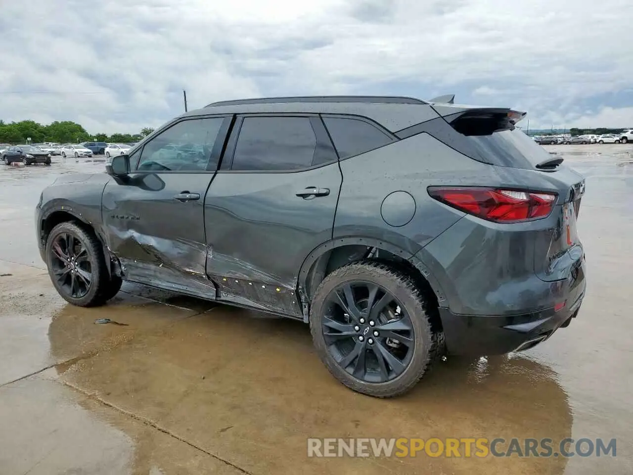 3 Photograph of a damaged car 3GNKBERS8KS652940 CHEVROLET BLAZER 2019