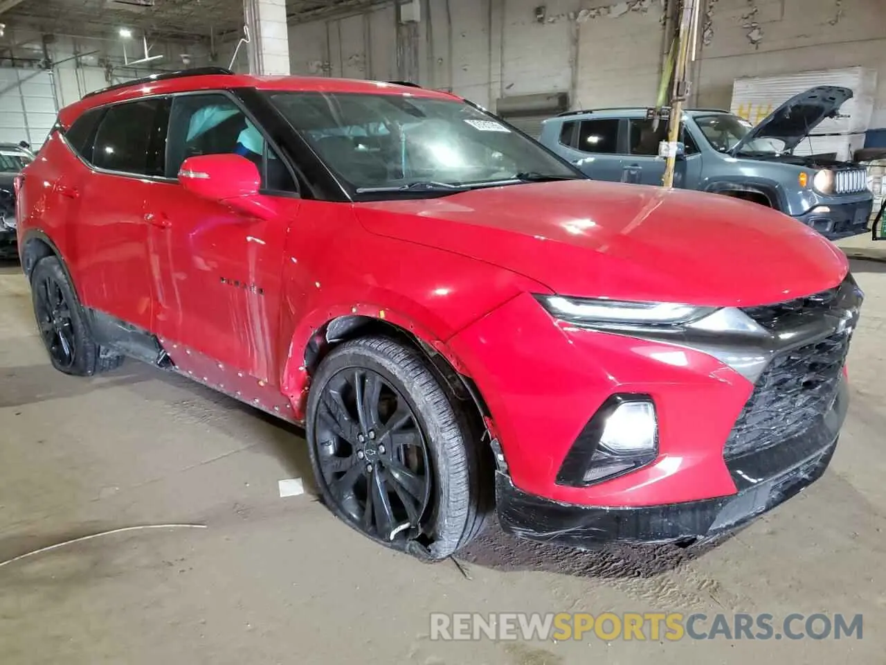 4 Photograph of a damaged car 3GNKBERSXKS697832 CHEVROLET BLAZER 2019