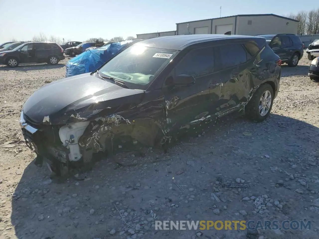 1 Photograph of a damaged car 3GNKBGRS2KS588082 CHEVROLET BLAZER 2019