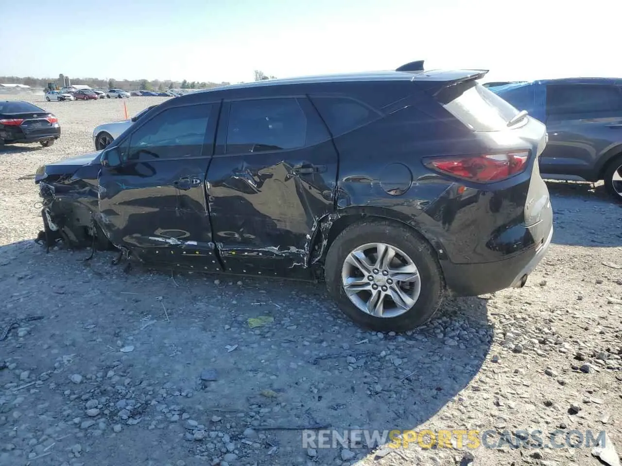 2 Photograph of a damaged car 3GNKBGRS2KS588082 CHEVROLET BLAZER 2019