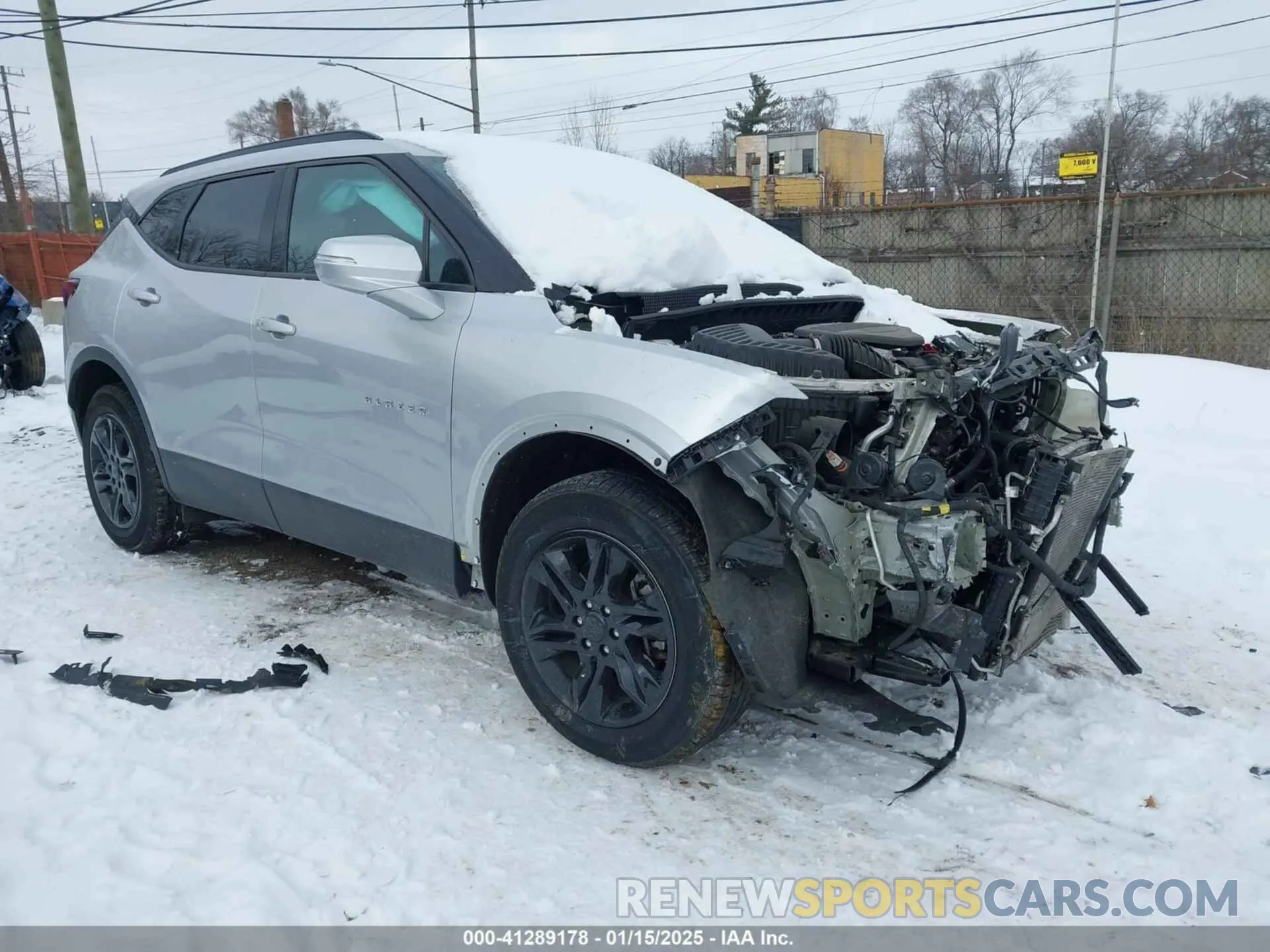 1 Photograph of a damaged car 3GNKBGRS6KS571642 CHEVROLET BLAZER 2019