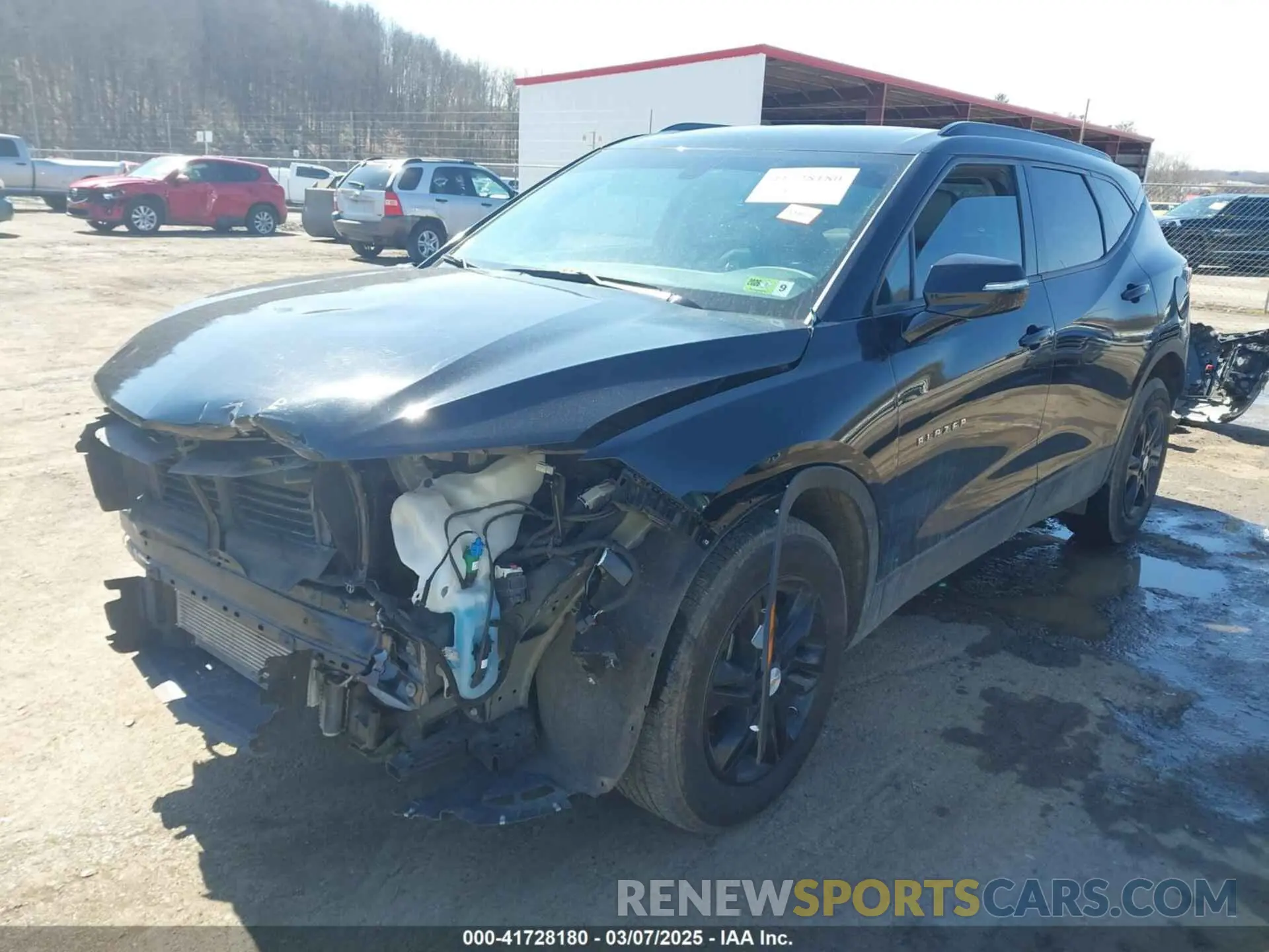 2 Photograph of a damaged car 3GNKBGRS7KS613218 CHEVROLET BLAZER 2019
