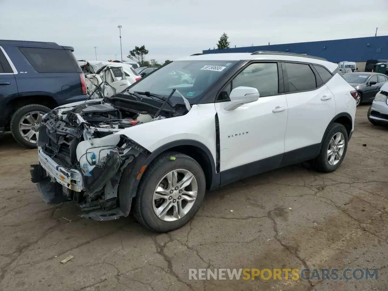 1 Photograph of a damaged car 3GNKBGRS8KS574574 CHEVROLET BLAZER 2019