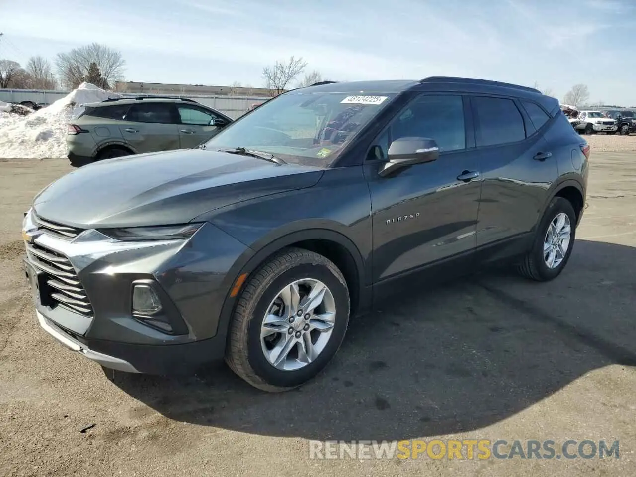 1 Photograph of a damaged car 3GNKBGRS8KS585235 CHEVROLET BLAZER 2019