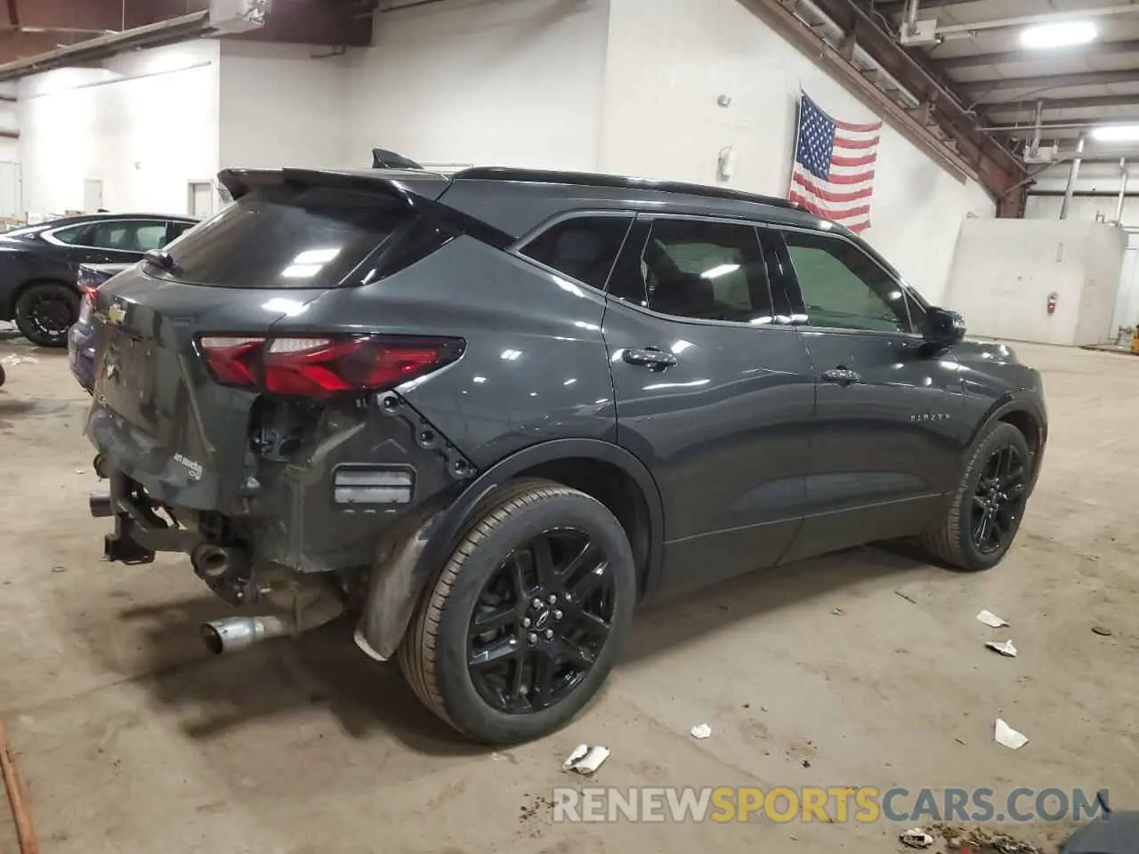 3 Photograph of a damaged car 3GNKBHRS0KS651802 CHEVROLET BLAZER 2019