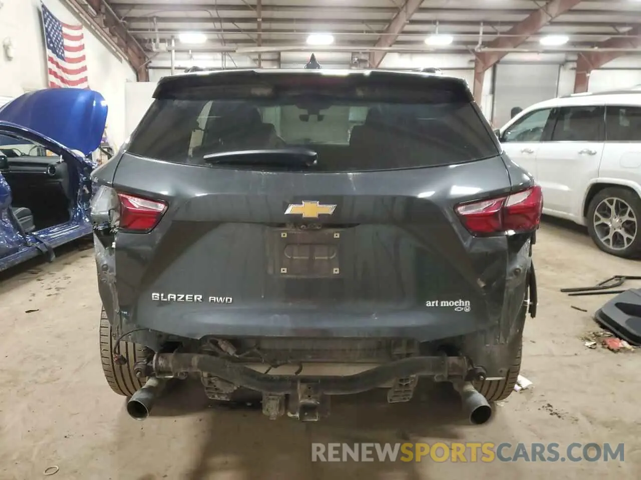 6 Photograph of a damaged car 3GNKBHRS0KS651802 CHEVROLET BLAZER 2019