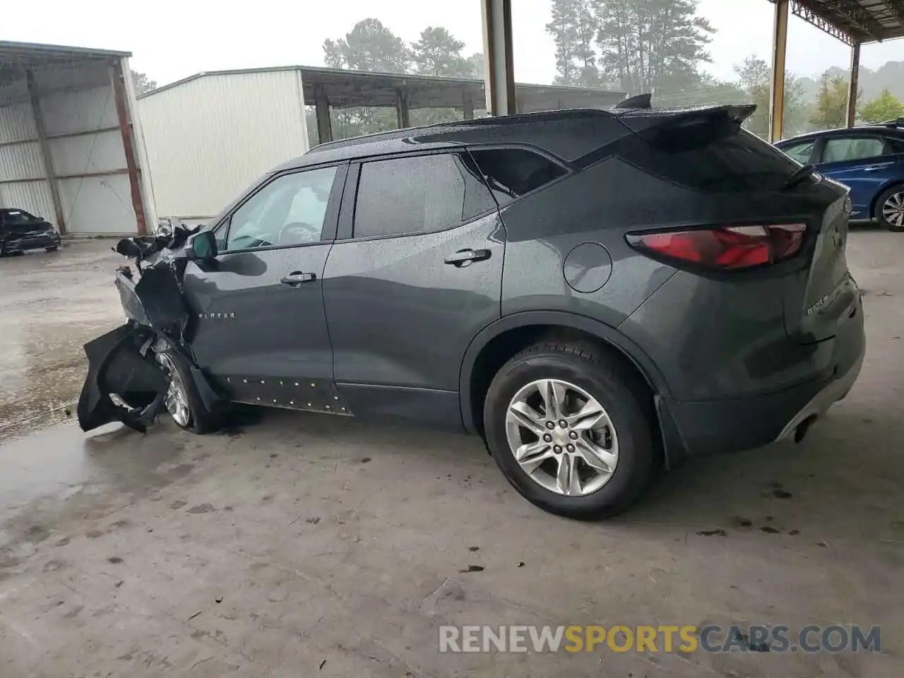 2 Photograph of a damaged car 3GNKBHRS2KS692027 CHEVROLET BLAZER 2019