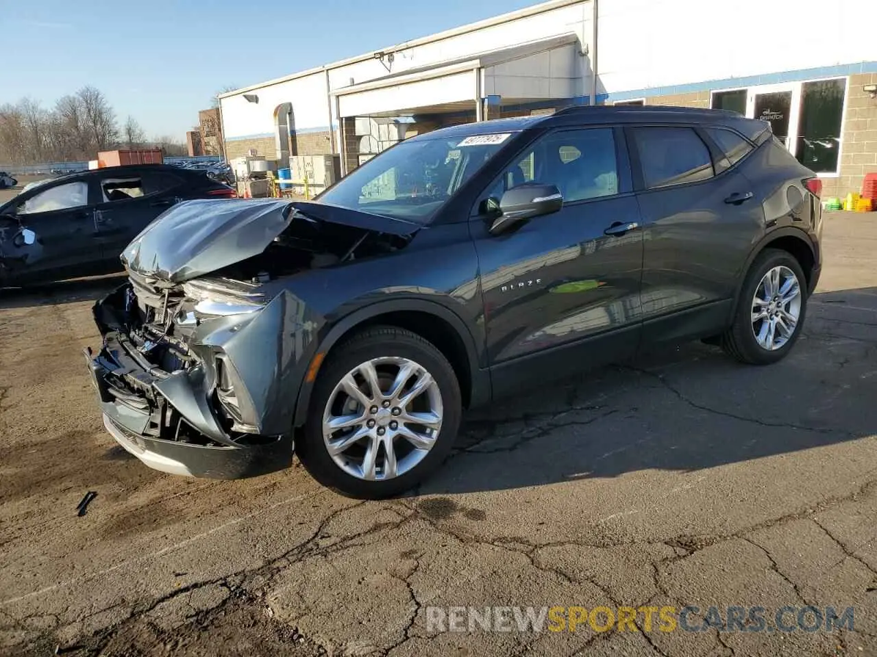 1 Photograph of a damaged car 3GNKBHRS9KS589803 CHEVROLET BLAZER 2019
