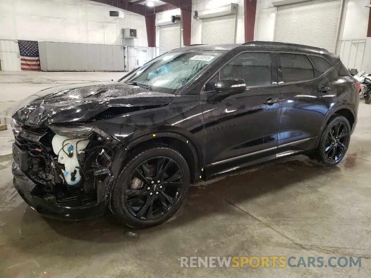 1 Photograph of a damaged car 3GNKBJRS0KS608665 CHEVROLET BLAZER 2019