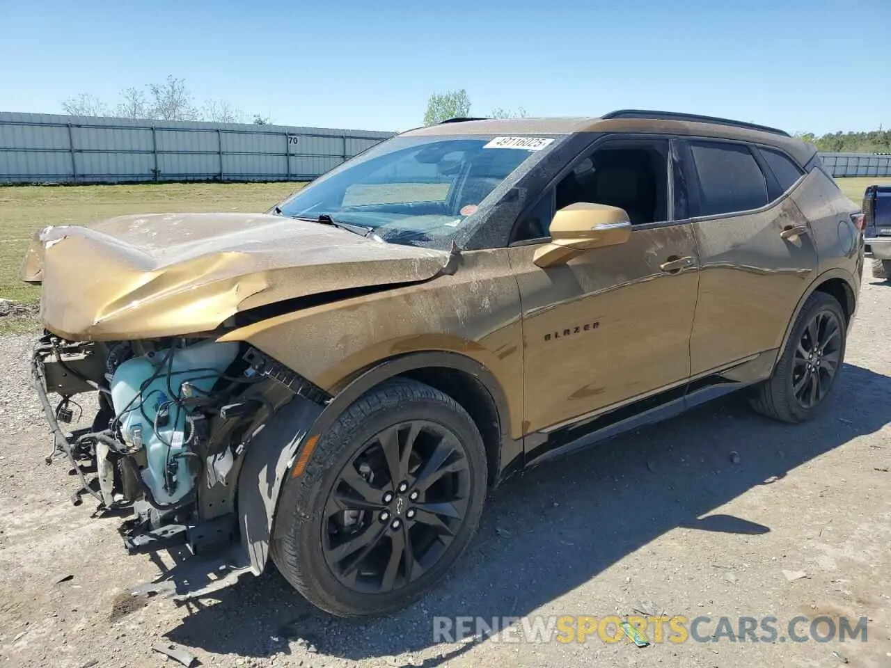 1 Photograph of a damaged car 3GNKBJRS3KS680296 CHEVROLET BLAZER 2019